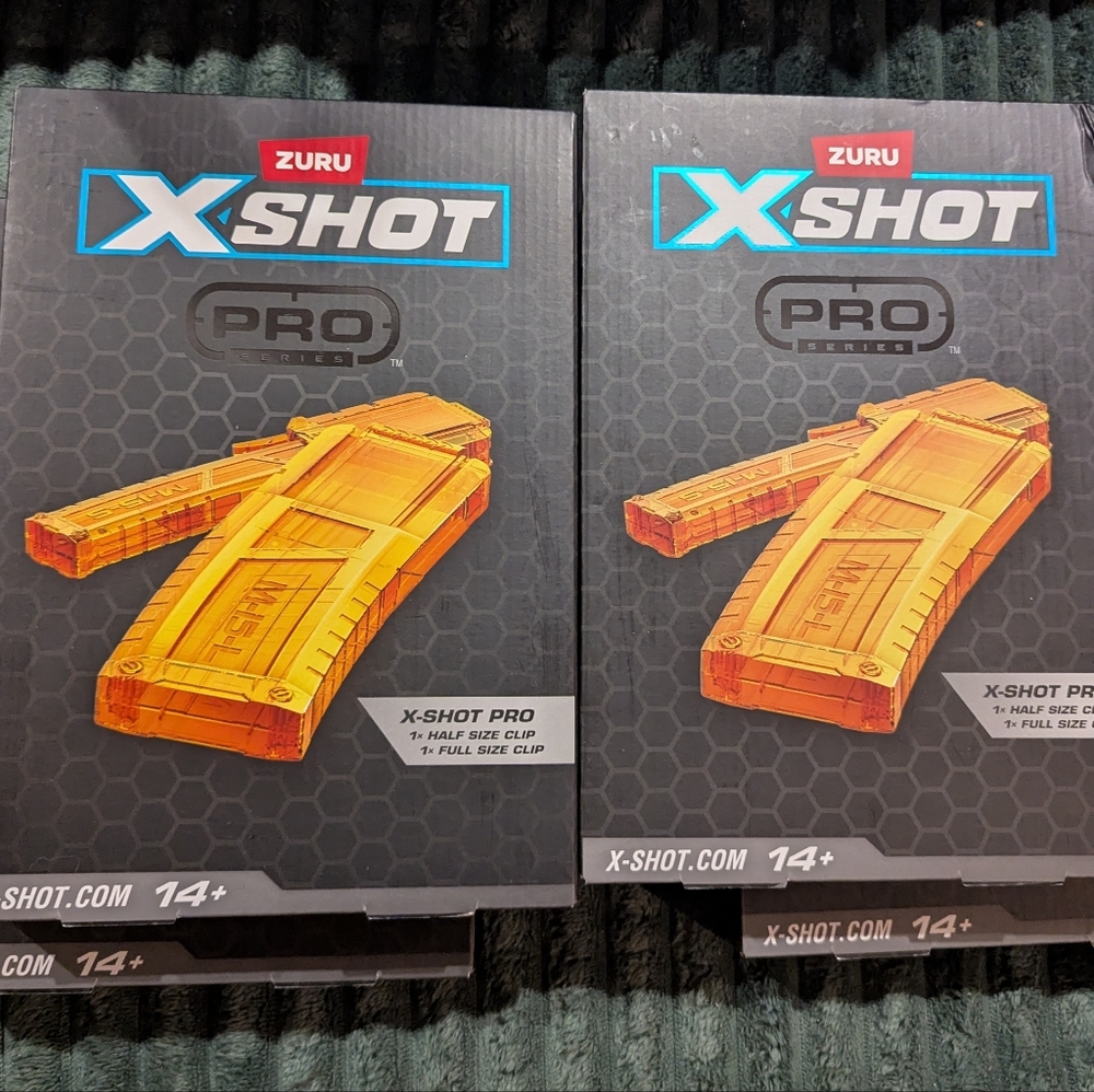 ZURU X-Shot Pro Orange Replacement Clips - 2 Pack